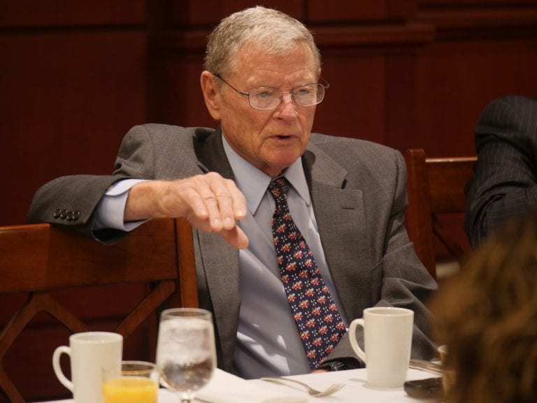 Senator James M. Inhofe (R- Okla.), Chairman – Armed Services Committee